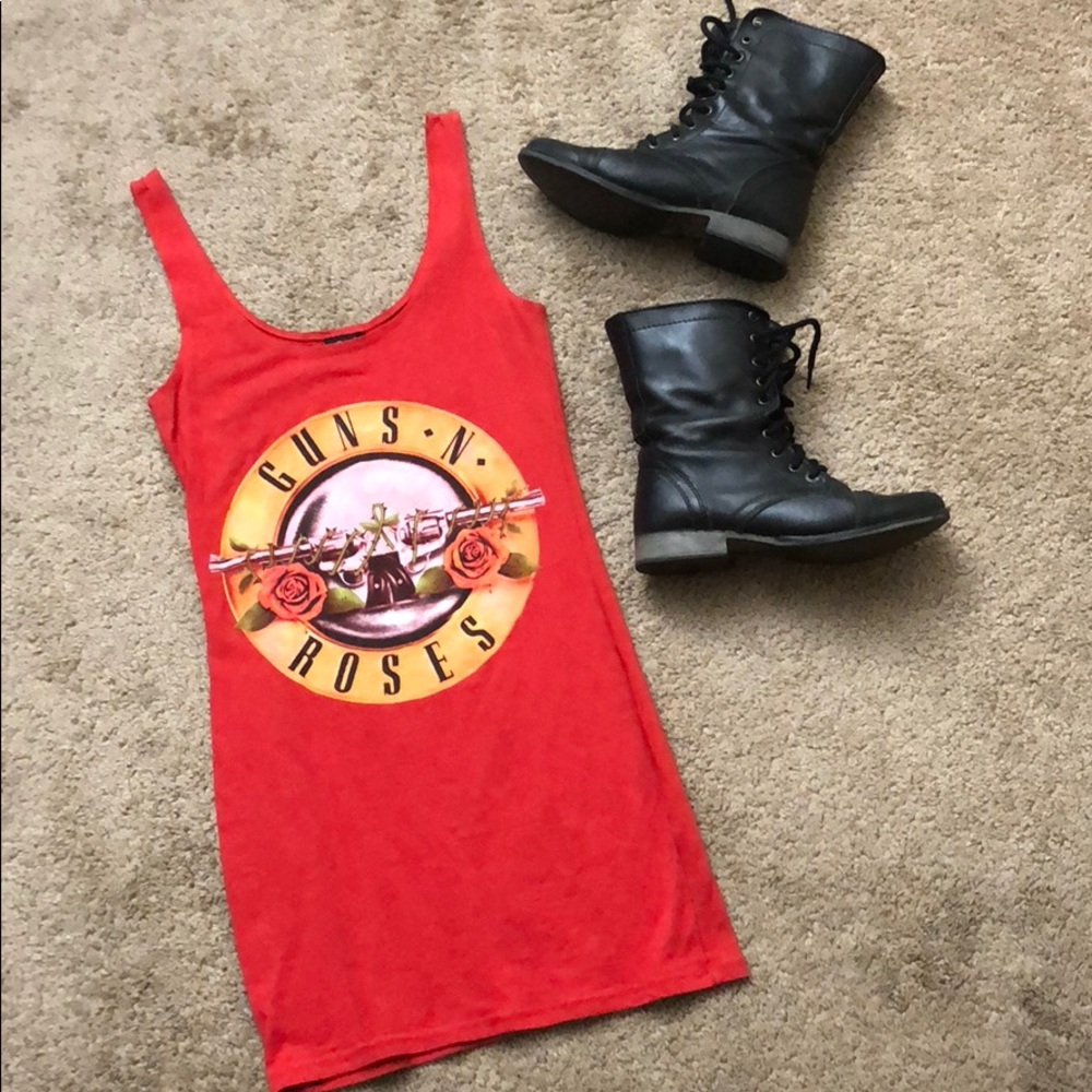 Guns N Roses red dress